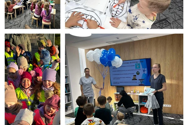 Penktadienį „skruzdėliukai“ dalyvavo klinikos „Neodentos“ rengiamoje edukacijoje „Švarūs dantukai negenda“…. - Nuotrauka
